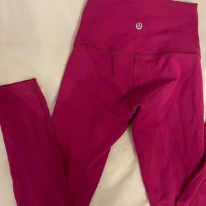 Hot pink magenta lululemon align leggings